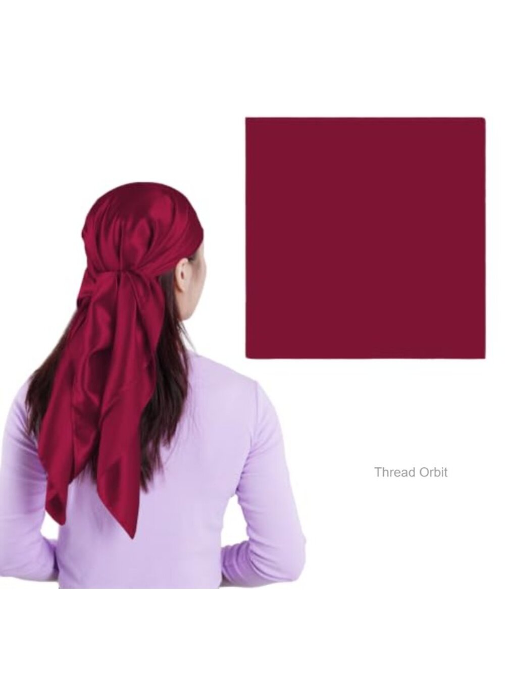 Large Satin Silk Feel Head Scarf Bandana Wrap for Women Men